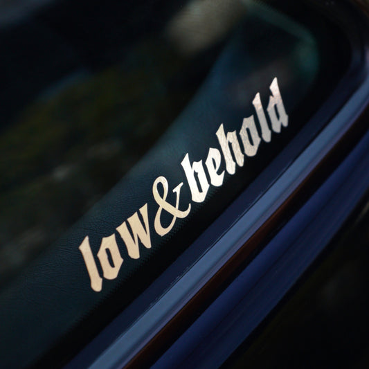 3x low&behold Chrome Stickers