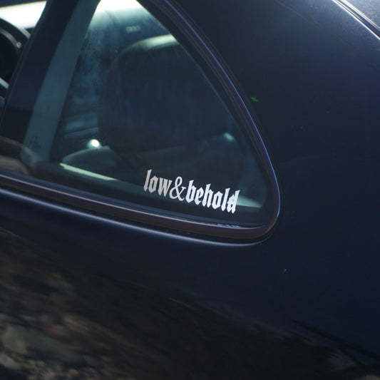 3x low&behold Chrome Stickers