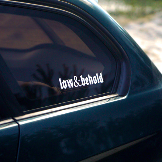 White low&behold Stickers