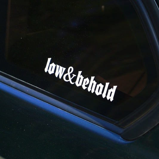 White low&behold Stickers